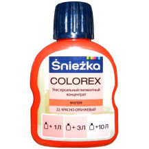 Пигментный концентрат универсальный Sniezka Colorex 22 красно-оранжевый 100 мл