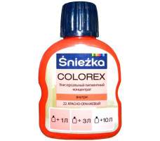 Пигментный концентрат универсальный Sniezka Colorex 22 красно-оранжевый 100 мл