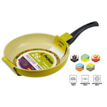 Сковорода ф 26х5.8 см, алюм., антиприг. покр., серия Cook&Fun, зеленая, PERFECTO LINEA Сковорода ф 26х5.8 см, алюм., антиприг. покр., серия Cook&Fun, зеленая, PERFECTO LINEA