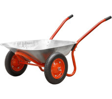 Тачка садовая ECO WB153-2 2 пневмоколеса 3.25- 80 л 150 кг арт. WB153-2