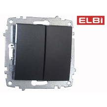 Выключатель 2-кл проходной, дымчатый EL-BI Zena-Vega 609-011100-211 Выключатель 2-кл проходной, дымчатый EL-BI Zena-Vega 609-011100-211