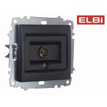 Розетка для ТВ концевая, дымчатый EL-BI Zena-Vega609-011100-246 Розетка для ТВ концевая, дымчатый EL-BI Zena-Vega609-011100-246
