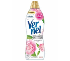 Кондиционер для белья Vernel "Ароматерапия+пион и белый чай" концентрированный, 0.87 л.