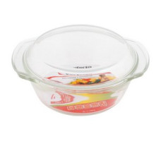 Кастрюля из жаропрочного стекла, 1.0 л, с крышкой, 206х179х85 мм, PERFECTO LINEA