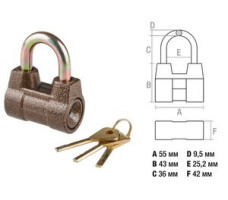 Замок навесной 55мм STARTUL MASTER (ST9091-55)
