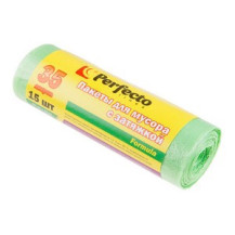 Пакеты для мусора Formula с затяжкой, 35 л, 15 шт., PERFECTO LINEA Пакеты для мусора Formula с затяжкой, 35 л, 15 шт., PERFECTO LINEA