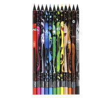 Карандаши цветные COLOR PEPS BLACK MONSTER 12 цветов арт. 862612