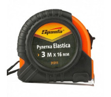 Рулетка Elastica, 3 м х 16 мм, обрезиненный корпус Sparta