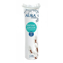 Диски ватные AURA CLASSIC 120 шт. Диски ватные AURA CLASSIC 120 шт.