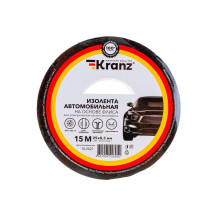 Изолента автом. флис KRANZ 0,3х25мм 15м арт. KR-09-2906-1