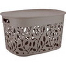 Коробка ФЛОРА25,0л (французский серый) с крышкой Коробка ФЛОРА25,0л (французский серый) с крышкой