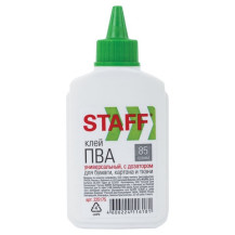 Клей ПВА STAFF EVERYDAY с дозатором 85 гр. арт. 225175 Клей ПВА STAFF EVERYDAY с дозатором 85 гр. арт. 225175