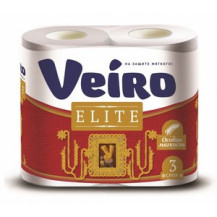 Veiro бумага туалетная Elite белая (3 слоя) 4 шт. 9С34 Veiro бумага туалетная Elite белая (3 слоя) 4 шт. 9С34