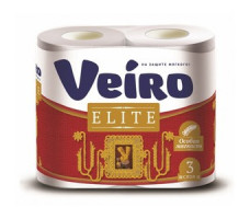 Veiro бумага туалетная Elite белая (3 слоя) 4 шт. 9С34