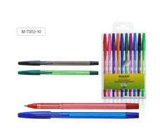 Ручки шар. STYLUS цветные 10шт арт. М-7302-10СП