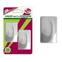 Набор из 2-х крючков Эконом арт. SM27-203 Набор из 2-х крючков Эконом арт. SM27-203