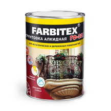 Грунтовка ГФ-021 красно-коричневый FARBITEX 800 г Грунтовка ГФ-021 красно-коричневый FARBITEX 800 г
