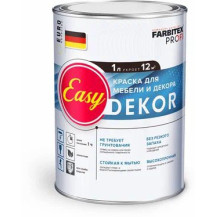 Краска акриловая для мебели и декора EasyDekor 1 л. Краска акриловая для мебели и декора EasyDekor 1 л.