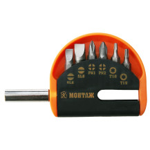 Насадки 1/4" SL, PH, TORX с держателем CrV МОНТАЖ (набор/6 шт.) Насадки 1/4" SL, PH, TORX с держателем CrV МОНТАЖ (набор/6 шт.)