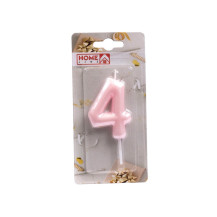 Свеча для торта Цифра 4 4х6см арт. DY0016-4/4 Свеча для торта Цифра 4 4х6см арт. DY0016-4/4