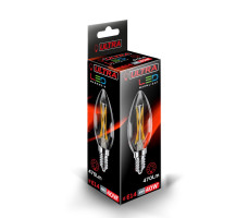 Лампа светодиодная LED С35 F 4W E14 3000K