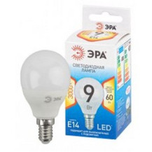 Лампа светодиодная стандарт ECO LED P45-10W-827-E14 ЭРА QX диод. шар, 9Вт, тепл., E14 Лампа светодиодная стандарт ECO LED P45-10W-827-E14 ЭРА QX диод. шар, 9Вт, тепл., E14