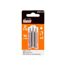 Насадка TORX T10 50мм 3шт GEPARD (GP3517-50) (бита звездочка шестилучевая звезда сталь S2 магнитная) Насадка TORX T10 50мм 3шт GEPARD (GP3517-50) (бита звездочка шестилучевая звезда сталь S2 магнитная)