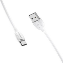 hoco Кабель BX19 для Type-C белый 3A BOROFONE 1 метр hoco Кабель BX19 для Type-C белый 3A BOROFONE 1 метр