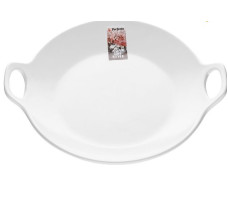 Тарелка-блюдо керамическая, 24х20.3х4.5 см, серия ASIAN, белая, PERFECTO LINEA