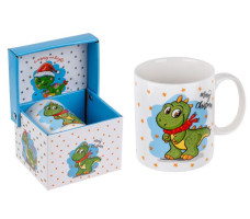 Кружка керамическая PERFECTO LINEA CHRISTMAS DRAGON-2 360мл арт.30-063302
