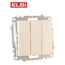 Выключатель 3-кл,кремовый, EL-BI Zena-Vega 609-010300-254 Выключатель 3-кл,кремовый, EL-BI Zena-Vega 609-010300-254