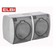 Розетка 2-я с/з с крышкой наружная El- IP54, 554-011500-938 Розетка 2-я с/з с крышкой наружная El- IP54, 554-011500-938