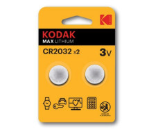 Элемент питания Kodak CR2032-2BL (60/240/43200)