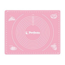 Коврик для теста с мерными делениями, силиконовый, 50х40 см, серия PINK, PERFECTO LINEA (Размер 50х40 см)
