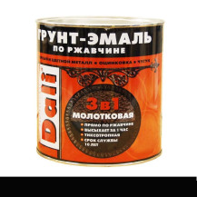 Грунт-эмаль 3в1 молотк, черный 0,75л Грунт-эмаль 3в1 молотк, черный 0,75л