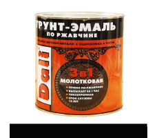 Грунт-эмаль 3в1 молотк, черный 0,75л