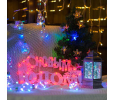 Фигура светодиодная "С НОВЫМ ГОДОМ" 35 LED КРАСНЫЕ 42*19 см (Класс защиты 2, IP20, Тип питания: 220 В) (NEON-NIGHT)