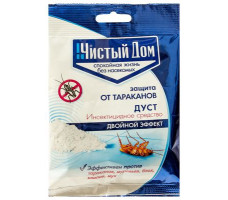 Дуст дезар от тараканов, блох, клопов, муравьёв Пак. 50г Чистый дом