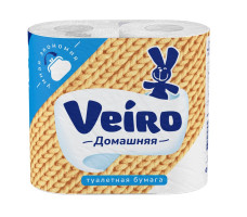 Veiro бумага туалетная Домашняя многослойная (2 слоя) 4шт. 1С24