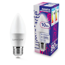 Лампа светодиодная LUMINARTE арт. LSTD-C37-10W4KE27 Лампа светодиодная LUMINARTE арт. LSTD-C37-10W4KE27