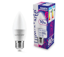 Лампа светодиодная LUMINARTE арт. LSTD-C37-10W4KE27