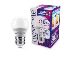 Лампа светодиодная LUMINARTE арт. LSTD-G45-10W4KE27