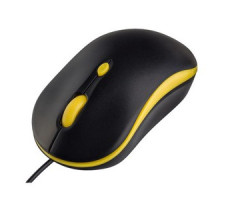 Perfeo мышь оптическая "MOUNT", 4 кн, DPI 800-1600, USB, чёрн/жёлт. /100