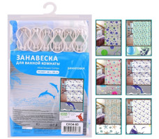 Занавес -шторка для ванной винил, 180х180см арт. СН34-85 Китай