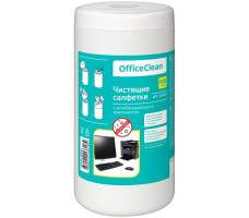 Салфетки чистящие OfficeClean влажные антибактериальные 100шт арт.249230