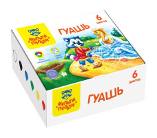 Гуашь Мульти-Пульти Енот в сказке 6 цветов арт. 330660