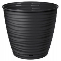 Горшок для цветов Saffron черный 1,5 л арт. 221610130/02 Горшок для цветов Saffron черный 1,5 л арт. 221610130/02