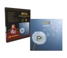 Весы электр. напольные МАТРЁНА Эс-090 одуванчик 180кг арт. 07836