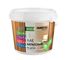 Лак акриловый универсальный по дереву FARBITEX ПРОФИ WOOD 3 л