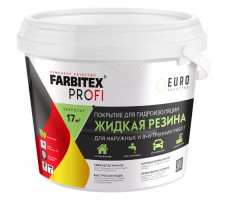 Краска акриловая для гидроизоляции FARBITEX PROFI Жидкая резина черный 1кг арт.4300008709
